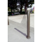 Ornamental bollard | Series 481B | � 82 mm | removable, self-engaging lockincluding ground rosette, with hot-dip galvanized groundsocket part-no. 470.10, approx. 500 mm below ground | with triangular locking mechanism acc. with DIN 3223 | with 2 eyelets